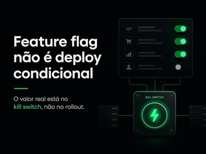 Feature flag não é deploy condicional